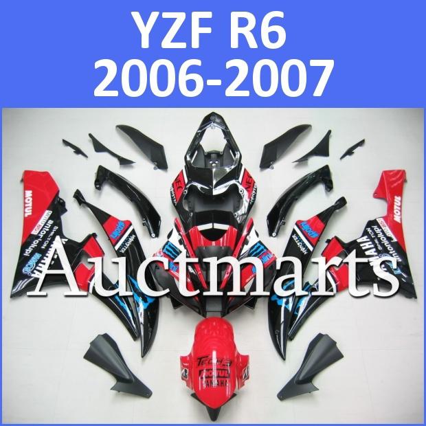 Fit yamaha yzf r6 06 07 yzfr6 2006 2007 600 fairing kit abs bodywork d25 d10