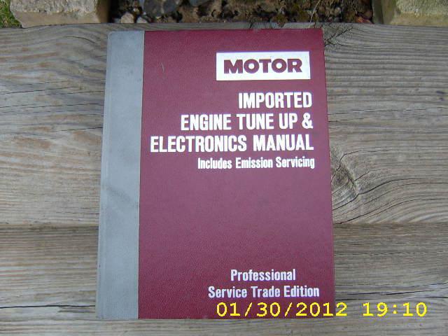  82-86 motors imported car engine tune-up & electronics manual, w/emission serv.