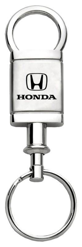 Honda satin-chrome valet keychain / key fob engraved in usa genuine