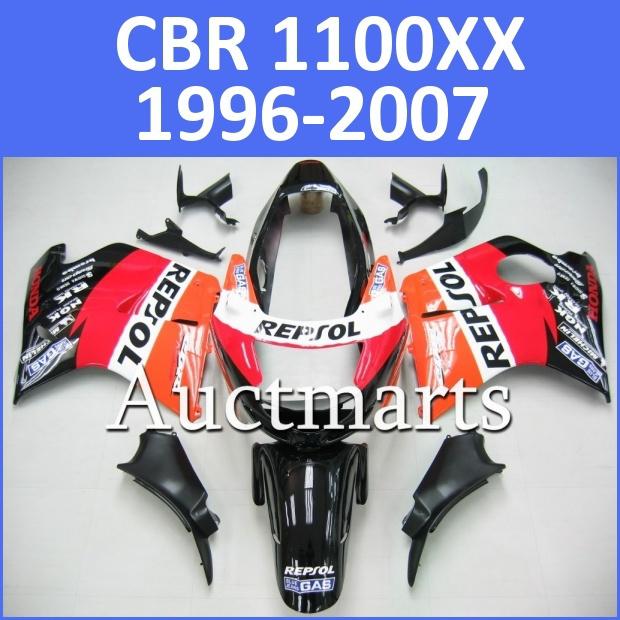 Fit honda cbr1100xx 1100xx super blackbird fairing kit abs plastics j7 d13