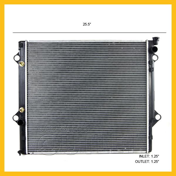 2003-2009 toyota 4runner radiator v6 auto trans toc 2007-2009 fj cruiser 4.0l at