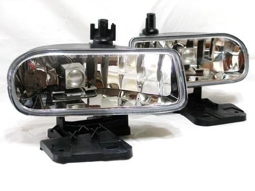 Gmc 1999-2002 sierra driving fog light lamp rl one pair w/2 light bulbs new