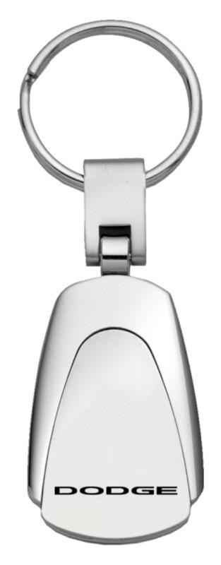 Chrysler dodge chrome teardrop keychain / key fob engraved in usa genuine