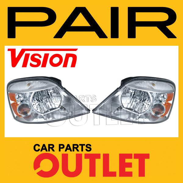 New 04-07 ford freestar monterey left+right head lamp light pair assembly van