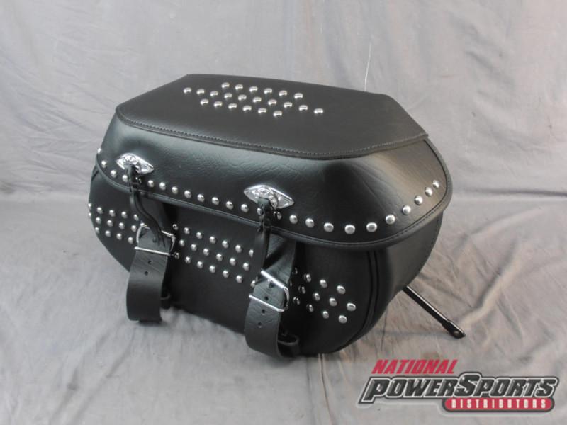 Harley 90477-09 flst heritage softail rigid mount saddlebag luggage bag 9271320