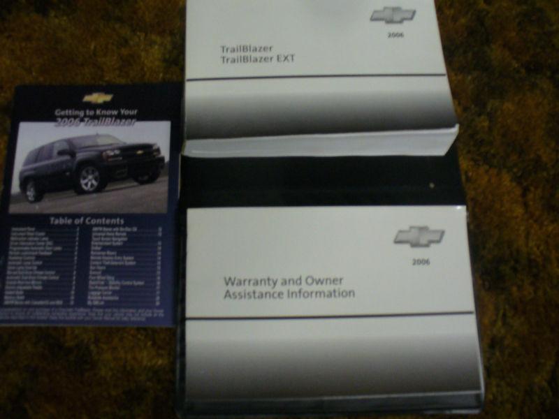 2006 chevy  trailblazer  & ext suv  owners manual/ replacement for  missing