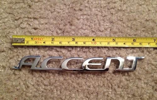 Used in great condition oem rear "accent" emblem for 2005-2011 hyundai accent