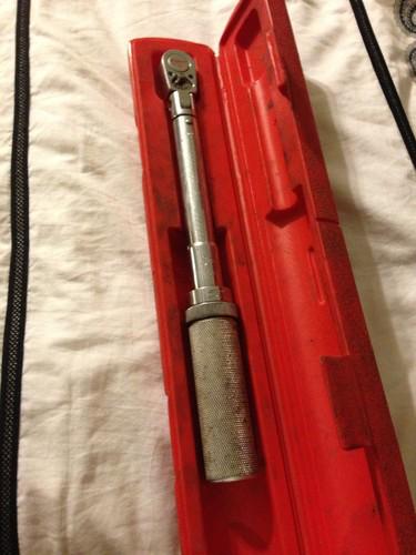 Snap on tools 3/8 drive flex head torque wrench qjfr275e *good condition*