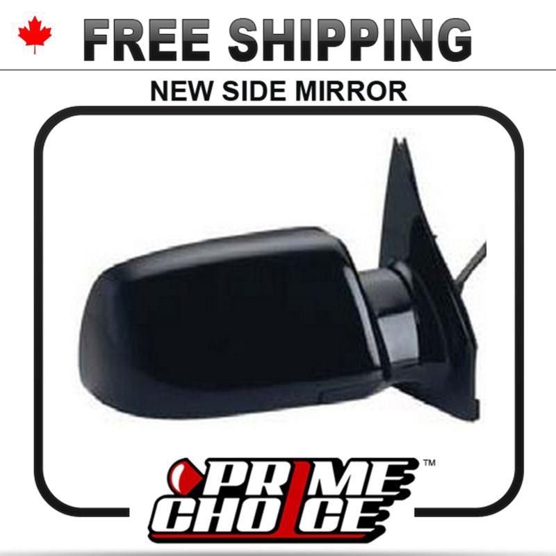 New power gloss black passenger side view mirror right door astro and safari van