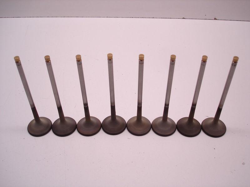 Nascar del west titanium exhaust valves 1.600" x 5.565" long x 7mm sb2.2 / p7