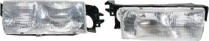 Headlight headlamp assembly pair set both driver passenger side left+right lh+rh