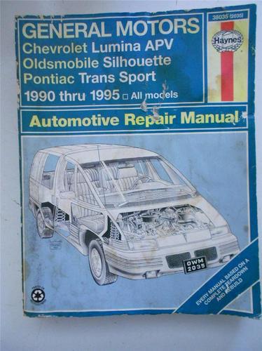 Haynes repair manual 38035 gm lumina apv silhouette trans sport 90-95 1563922088