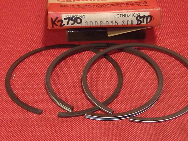 Nos oem kawasaki kz750 kz 750 ltd csr piston rings std 13008-055 twins 1976-83