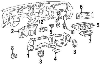 Gmc 19168766 genuine oem factory original switch