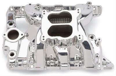 Edelbrock performer rpm intake manifold 71564 pontiac v8 fits stock heads