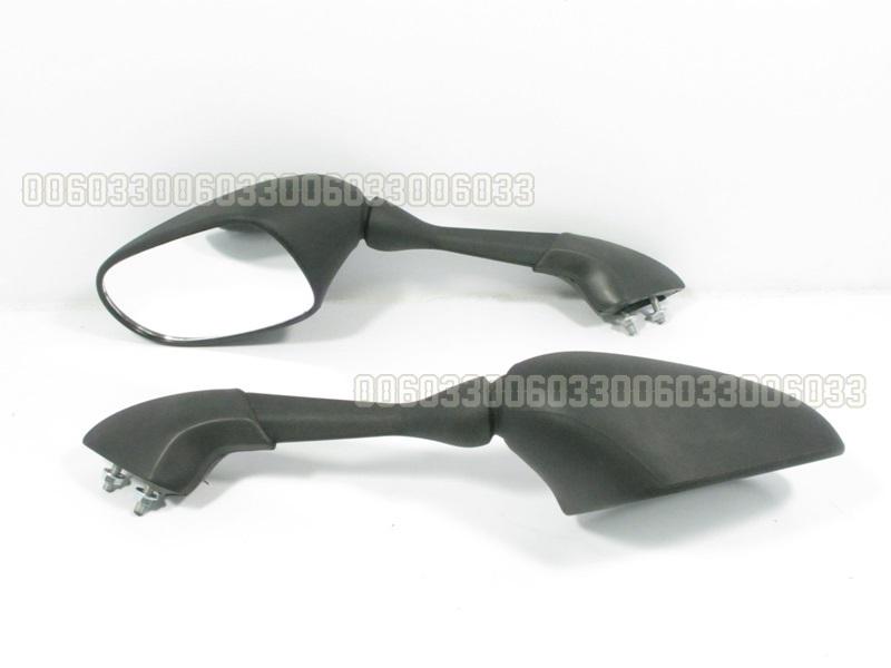 Black rear mirror set for yamaha fz-1 fz1 01 05 #23c