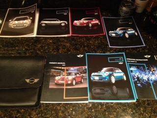 2007 mini cooper s owners manual set 07 guide w/case