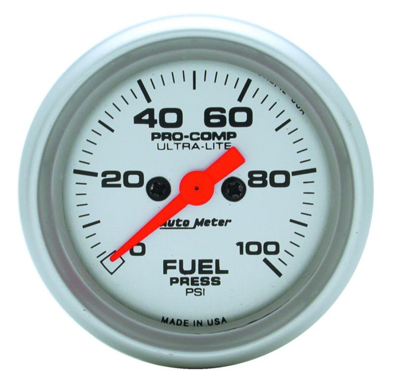 Auto meter 4363 ultra-lite; electric fuel pressure gauge