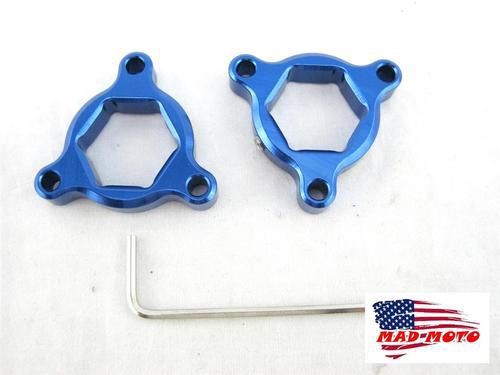 Mad moto 22mm blue preload adjuster a honda ducati bmw kawasaki suzuki yamaha