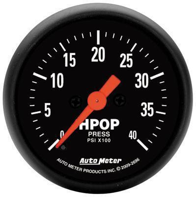 Autometer oil gauge z-series high oil pump gauge 2 1/16" 0-4000 full sweep elect