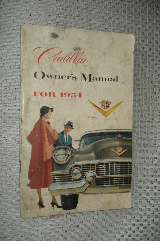 1954 cadillac owners manual original glovebox book rare