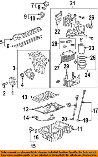 Cadillac gm oem 12577653 engine-filter cover seal