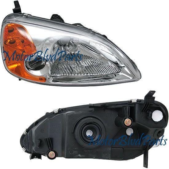 01-03 civic 2d coupe headlight headlamp passerger right