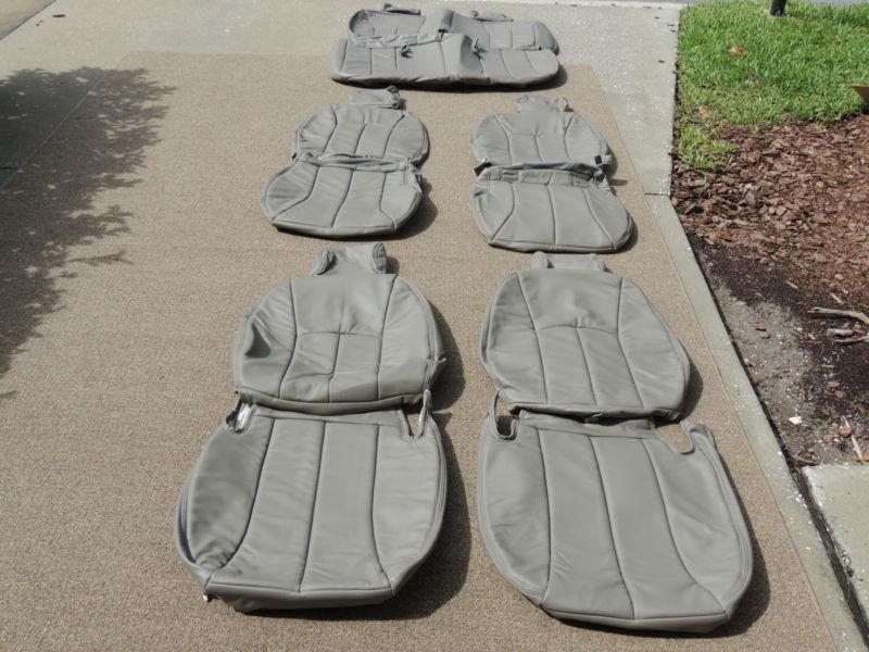 Dodge caravan leather seat covers seats 2001 2002 2003 2004 2005 2006 2007 #37