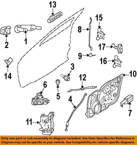 Ford oem be5z-5421812-a door lock motor/door lock actuator motor