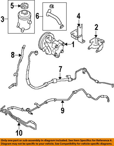 Kia oem 575401g000 pump & hoses-steering-power steering cooler