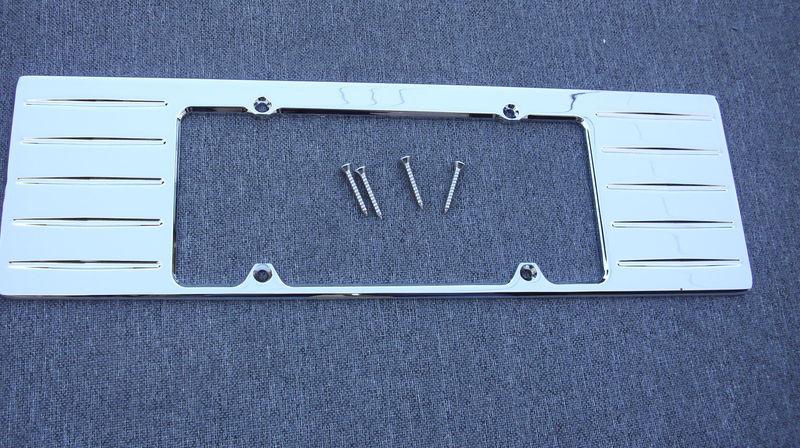 Hummer h2 license plate frame  chrome billet