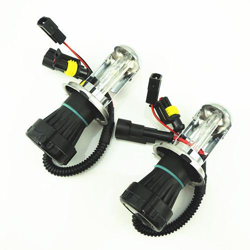 1 pair h4 55w 6000k hi/lo beam bi-xenon hid conversion kit light bulbs