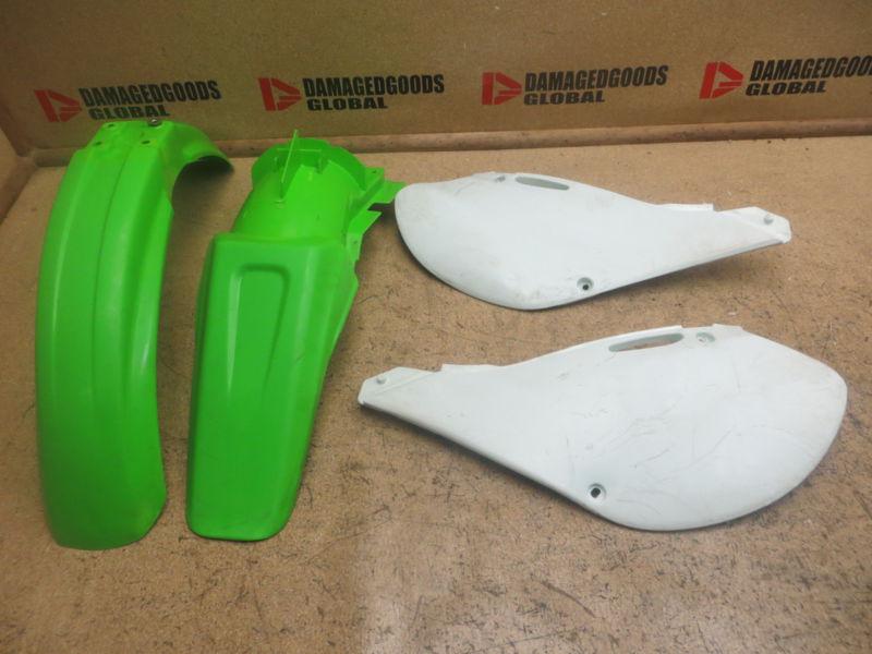 2001 01 kawasaki kx125 kx 125 plastics front rear tail fenders & side panels