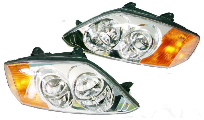 Chrome head light lamp set for 2003-2004 tiburon / coupe 