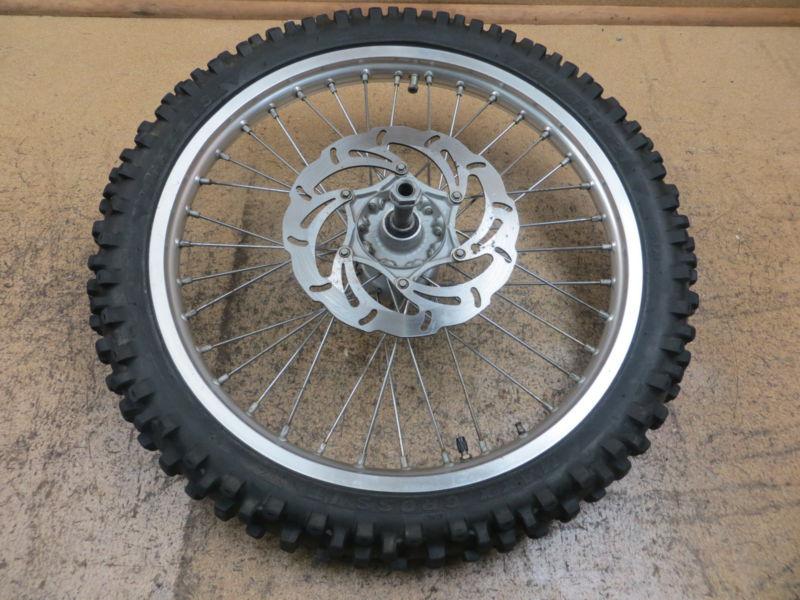 2002 02 ktm 125sx 125 sx front wheel rim tire rotor axle hub