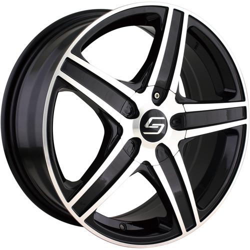 16x7 black sacchi s48 wheels 5x112 5x120 +42 audi a8 a4 s4 a5 a6 honda odyssey