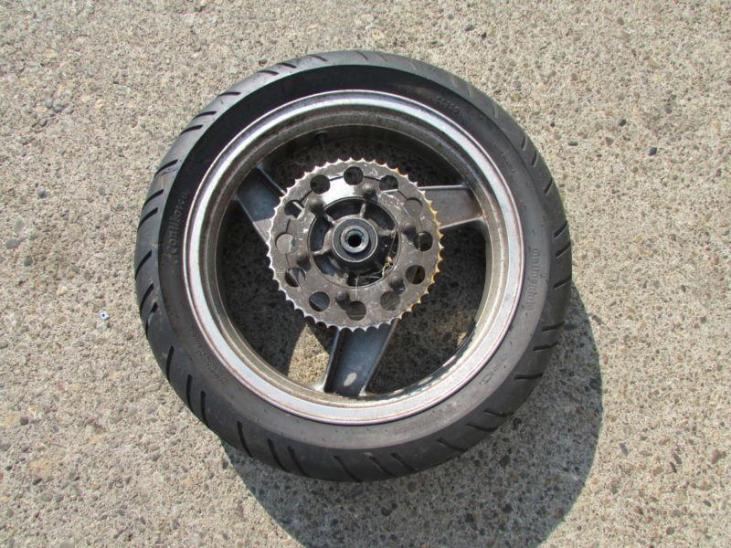 1992 zx6 zx-6 zx 6 zx-6r zx6r rear wheel rim tire hub