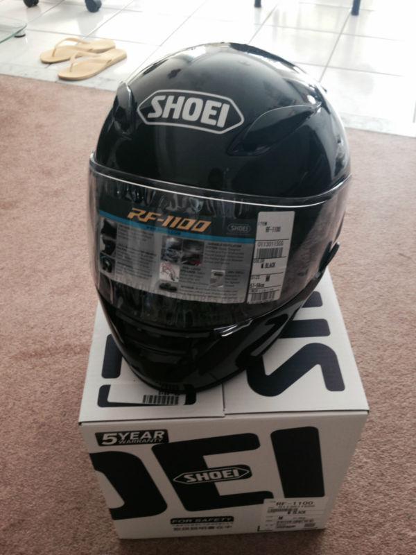 Size medium shoei rf1100 metallic black brand new with tags never used 