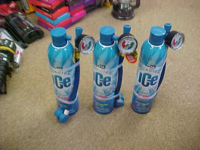 Lot of 3 glacier ice r-134a refrigerants with leak sealer