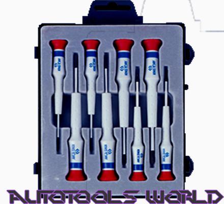 8pc. ph&sl head precision screwdriver set 40mml 32108mr