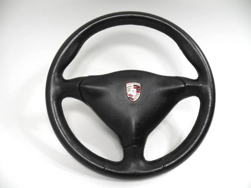 Porsche oem 911-996 and boxster 986 3 spoke black steering wheel with air bag