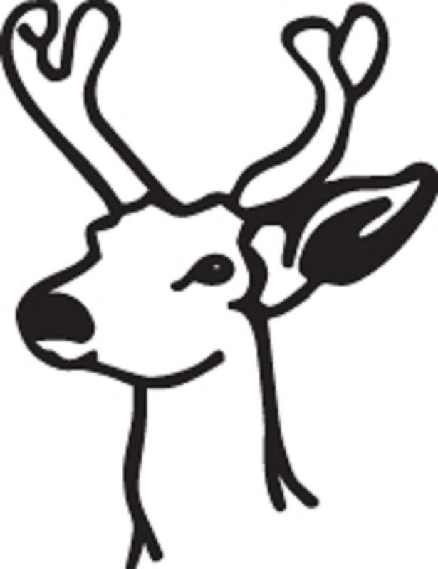 2x deer vinyl decal for cars,truck,boat,laptop,free ship,hnt37