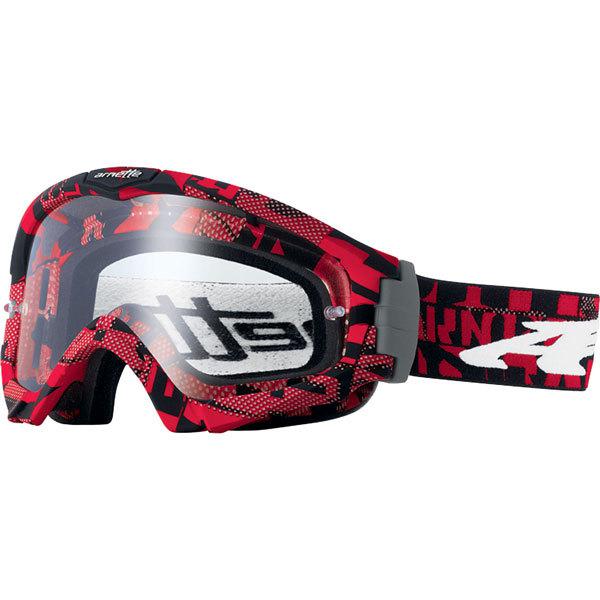 Find Red/Clear Arnette Series 3 MX Distress Text Goggles in San ...