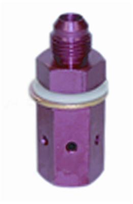 Atl check valve fuel cell vent aluminum red anodized male -6 an thread each