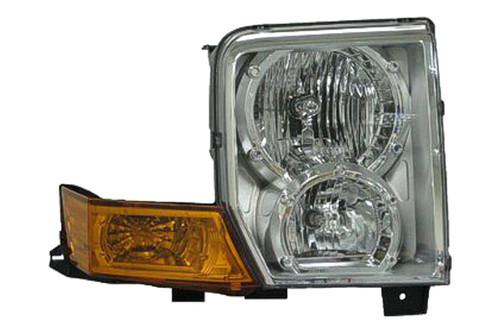 Replace ch2519117c - jeep commander front rh headlight lens housing halogen