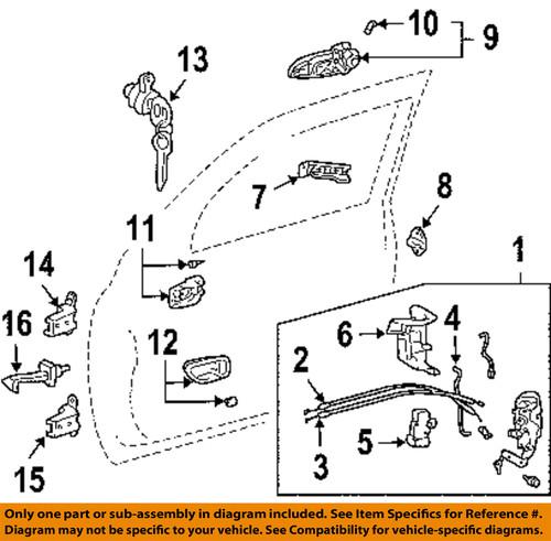 Toyota oem 6912006010 door lock motor/door lock actuator motor