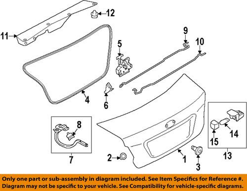 Subaru oem 57530fj010 trunk lock actuator motor/trunk/trunk part