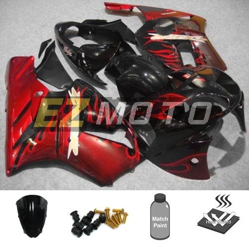 Fairing pack w/ windscreen & bolts for kawasaki ninja zx 12r zx-12r 02 03 04 eaa