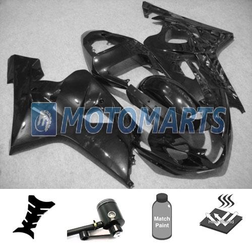 Bundle fairing with brake fluid pot for suzuki gsx r 600 750 k4 04 05 gsxr lblk