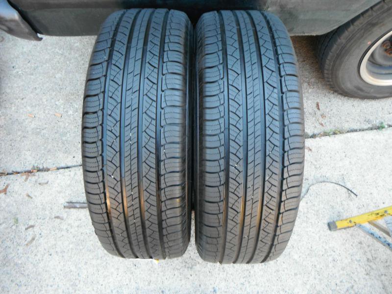 2 excellent 255 60 19 108s michelin latitude tour tires 9-9.5/32 